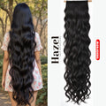 Extra Long Black Wavy Five Clip in Extension 5W95B2#