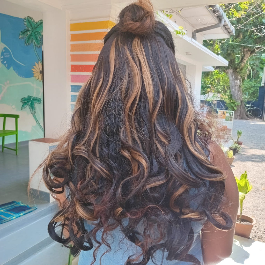 Two Colors Straight Five Clip in Extension 5ST65-2C4H27#